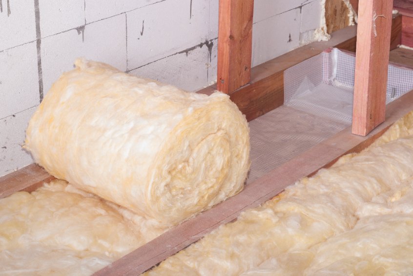 Loft insulation installation